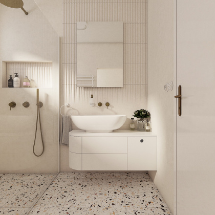 Retro koupelna STRIPE