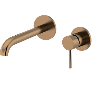 Wash basin faucets X STYLE X 15 P | wall concealed | old brass gloss