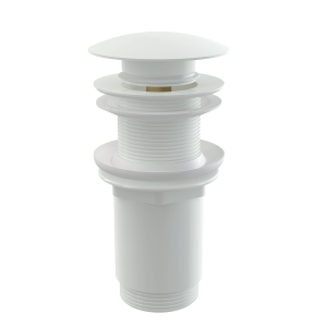 A395 | Automatic circular drain, for sinks without overflow | white | L