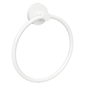 Towel holder White circular