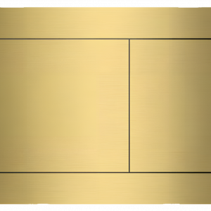 Flush plate for pre-wall installation system Flat Fun | Brass