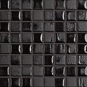 Mozaika Fusion Black & Black | černá | 316 x 316 mm | lesk