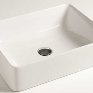 Sinks Slim | 600 x 380 x 130 mm | vessel sinks | rectangular | White gloss