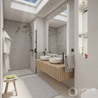Skandinávská koupelna PIETRA - vizualizace