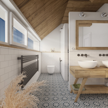 Rustikální koupelna INCISO