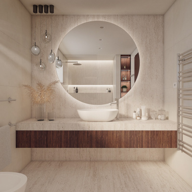 CHISELLED natural bathroom - visualization