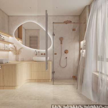 CALDO natural bathroom - visualization